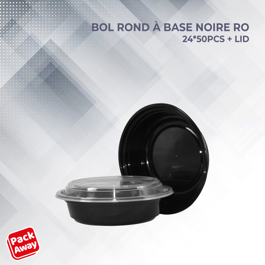 Bol Rond à base noire 24 RO