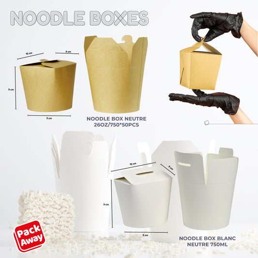 Boîtes à nouilles 26oz*50psc