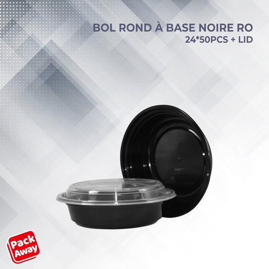Bol Rond à base noire 24 RO